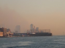Manhattan's new skyline, Sept. 13 2001 by Mark Charendoff
