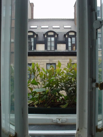 Room with a view, Manos Hotel Brussels, July 2003