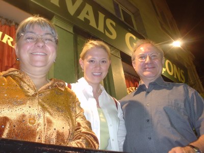 Pierre et Francoise Leroy in the Marais, July 29, 2003